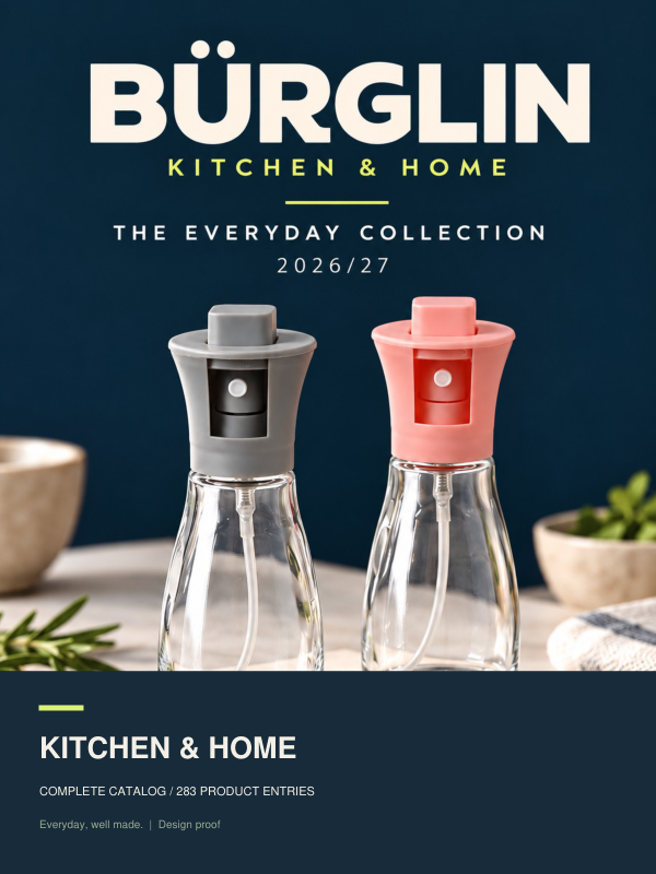 BÜRGLIN kitchen and home catalog cover